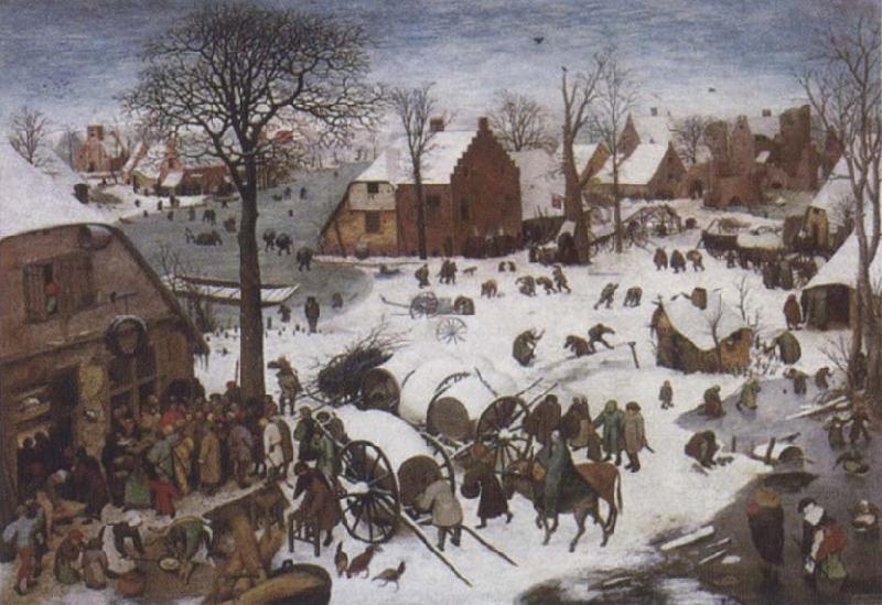BRUEGHEL, Pieter the Younger The Numbering at Bethlehem France oil painting art